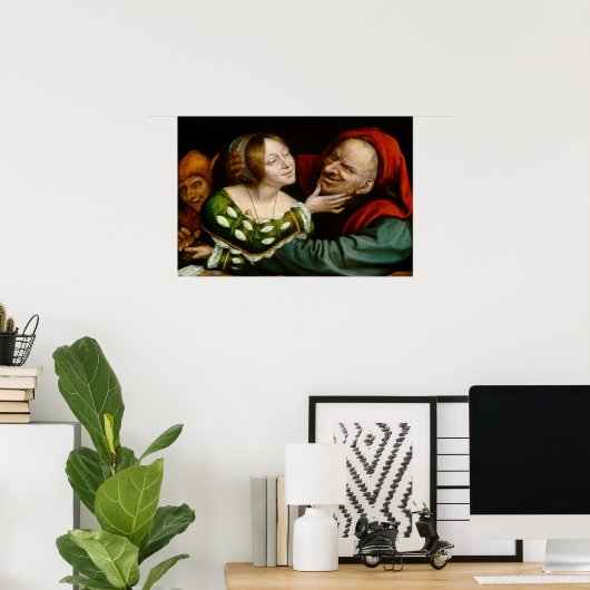 Quentin Matsys - Matched Lovers Poster (Thuiskantoor)