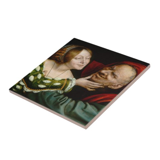 Quentin Matsys - Matched Lovers Tegeltje (Zijkant)