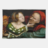 Quentin Matsys - Matched Lovers Theedoek (Horizontaal)