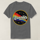 Quentin regenboog in ruimte  stijl t-shirt (Design voorkant)