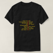 Quentin Tarantino citeert essentie T-shirt (Design voorkant)