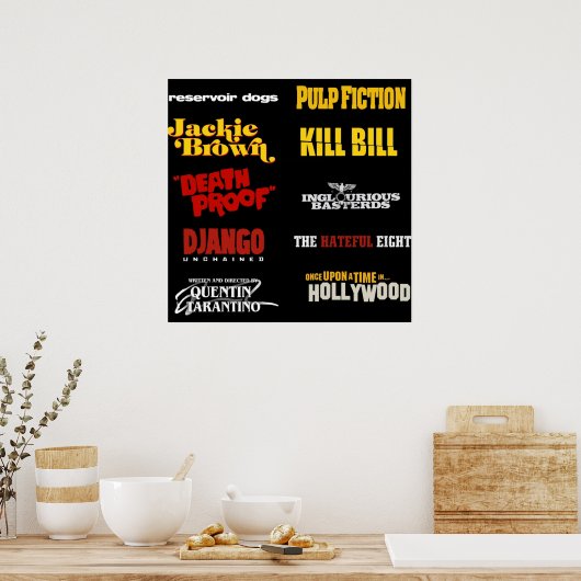quentin tarantino filmografie poster (Keuken)