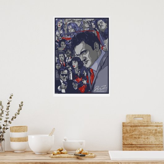 Quentin Tarantino Filmografie Poster (Keuken)