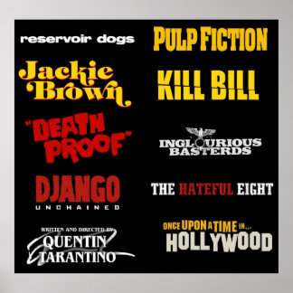 quentin tarantino filmografie poster