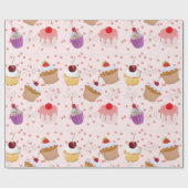 quequitykoekenpatroon cadeaupapier (Vlak)