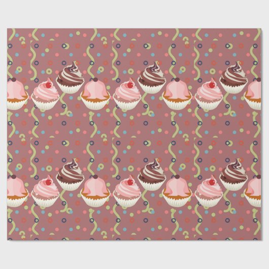 quequo's, chocolade cadeaupapier (Vlak)