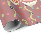 quequo's, chocolade cadeaupapier (Rol Hoek)