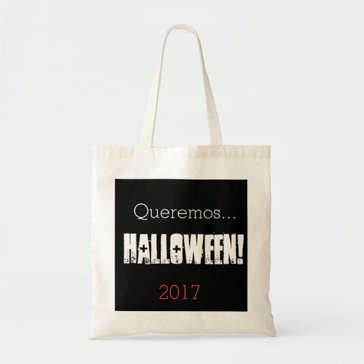 QUEREMOS HALLOWEEN 2017 TOTE BAG (Voorkant)