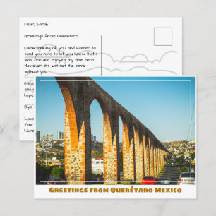 Querétaro Mexico Aqueduct Briefkaart