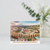 Querétaro Mexico Aqueduct Wide Uitzicht Briefkaart (Staand voorkant)