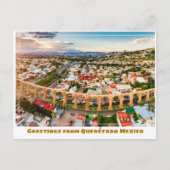 Querétaro Mexico Aqueduct Wide Uitzicht Briefkaart (Voorkant)