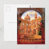 Queretaro stad, architectuur, Mexico, vintage reis Briefkaart (Voorkant / Achterkant)