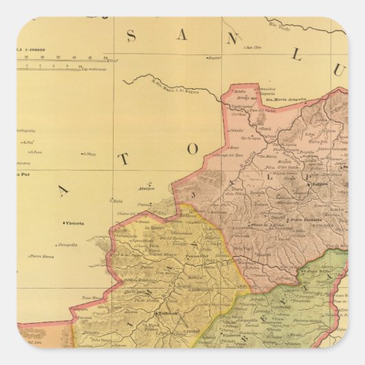 Queretaro Vierkante Sticker (Voorkant)