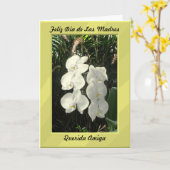 Queridaamiga van Dia DE las madres van Feliz Kaart (Gele Bloem)