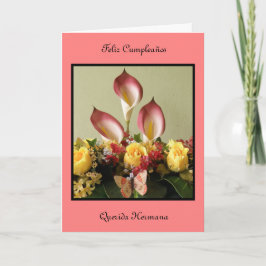 Queridahermana van Cumpleaños van Feliz Kaart