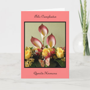 Queridahermana van Cumpleaños van Feliz Kaart