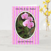 Queridahermana van Dia DE las madres van Feliz Kaart (Gele Bloem)