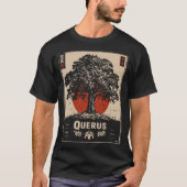 Querus Oak Tree Oude bos wijsheid ontwerp T-shirt (Voorkant)