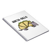 Quesa-Dillo Grappige Quesadilla Woordgrap Notitieboek (Rechterzijde)