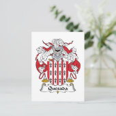 Quesada Family Crest Briefkaart (Staand voorkant)