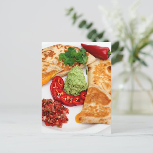 Quesadilla Briefkaart (Staand voorkant)