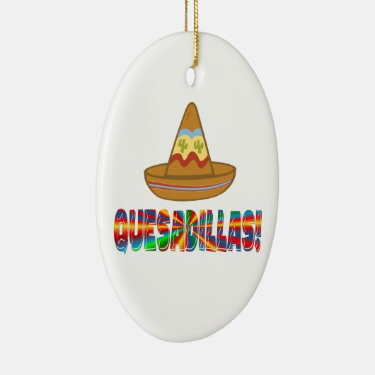 Quesadilla Love Keramisch Ornament (Rechts)