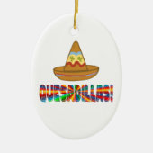 Quesadilla Love Keramisch Ornament (Voorkant)
