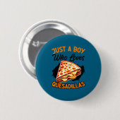 Quesadilla mexicaans eten mexico cinco de mayo ronde button 5,7 cm (Voorkant /achterkant)