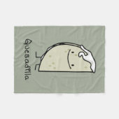 Quesadilla Mexican grilde Tortilla met kaas Fleece Deken (Voorkant (Horizontaal))