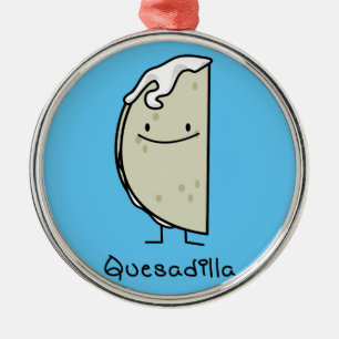 Quesadilla Mexican grilde Tortilla met kaas Metalen Ornament
