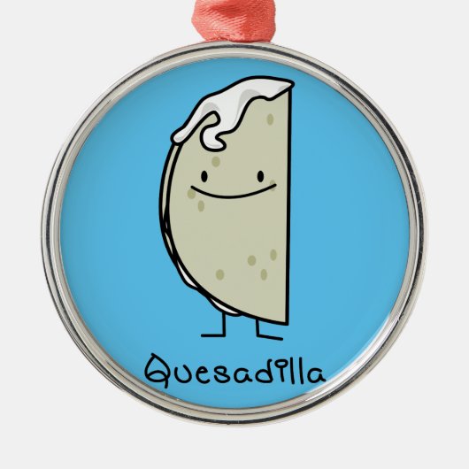 Quesadilla Mexican grilde Tortilla met kaas Metalen Ornament (Voorkant)