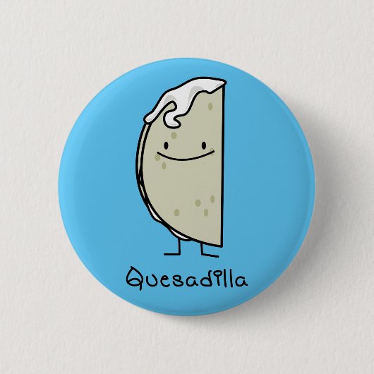 Quesadilla Mexican grilde Tortilla met kaas Ronde Button 5,7 Cm (Voorkant)