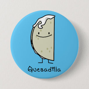 Quesadilla Mexican grilde Tortilla met kaas Ronde Button 7,6 Cm