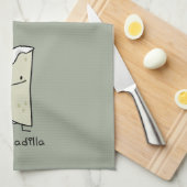 Quesadilla Mexican grilde Tortilla met kaas Theedoek (Quarter Fold)