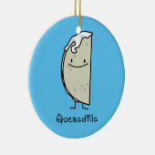 Quesadilla Mexican grilled Tortilla met kaas Keramisch Ornament (Rechts)