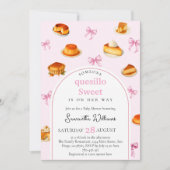 quesillo roze strik Baby shower Kaart (Voorkant)