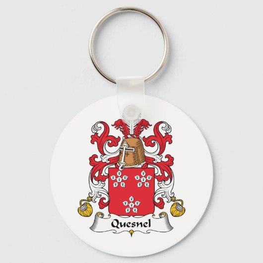 Quesnel Family Crest Sleutelhanger (Voorkant)