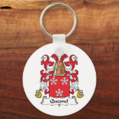 Quesnel Family Crest Sleutelhanger (Voorkant)