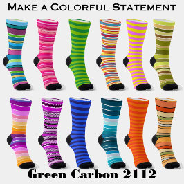 Queso Dip Stripes Sinaasappel Rood Wit Groen Sokken