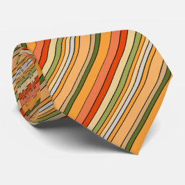 Queso Dip Stripes Sinaasappel Rood Wit Groen Stropdas