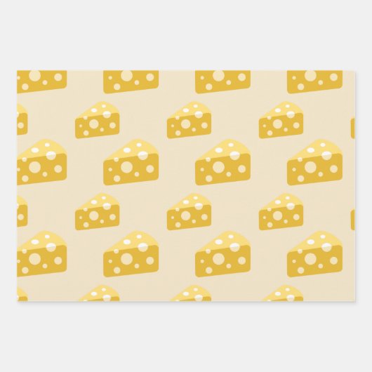 Queso Swiss Emmental Yellow Food Lover Pattern Inpakpapier Vel (Voorkant)