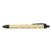 Queso Swiss Emmental Yellow Food Lover Pattern Zwarte Inkt Pen (Bovenkant)