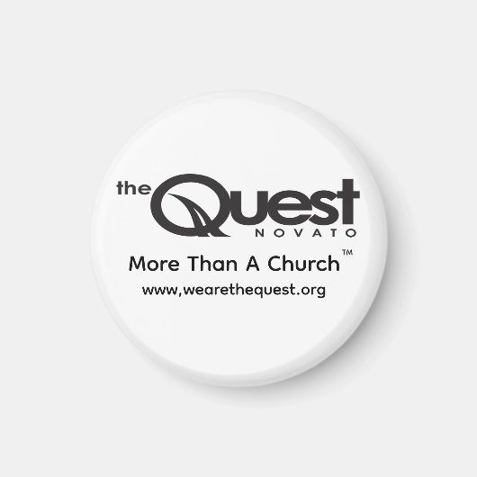 Quest 2" Cirkelmagneet Magneet (Voorkant)