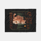 Quest Fantasy Squad Broccoli Funny Cat Fleece Deken (Voorkant (Horizontaal))