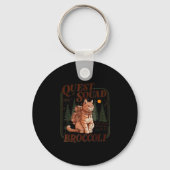 Quest Fantasy Squad Broccoli Funny Cat Sleutelhanger (Voorkant)