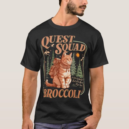 Quest Fantasy Squad Broccoli Kitten Kat T-shirt (Voorkant)