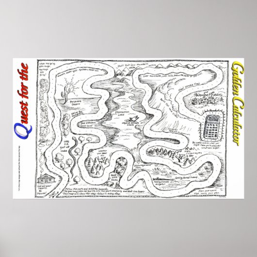 Quest for the Golden Calculator Game Poster (Voorkant)