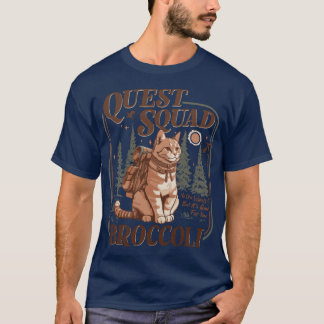 Quest Squad Broccoli Ony Storm Vierde Vleugel Boek T-shirt