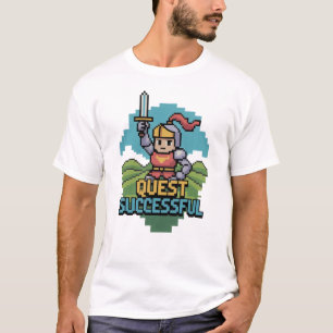 Quest Succesvol 8 Bit Motivatie T-shirt