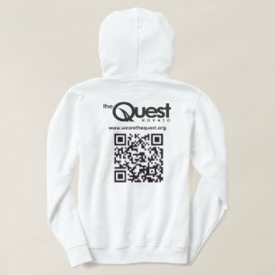 Quest-trui met logo en QR-code Hoodie